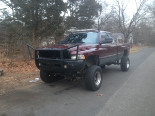 3" Sus. 3" Body lift installed. with the grille guard i made. Ditched that quick. Still 305's