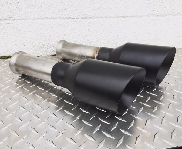 4" Black clamp on tip set*

*4" is the stock size tip that comes from the factory.