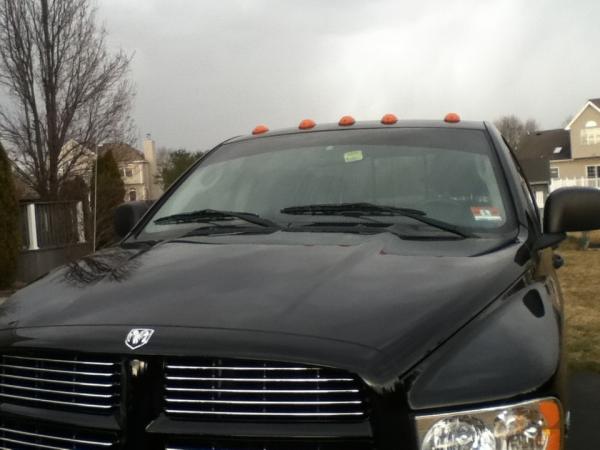 A view of the windshield strip