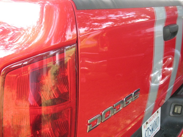 After a quick Fukken, you can see my wifes truck in the reflection.
