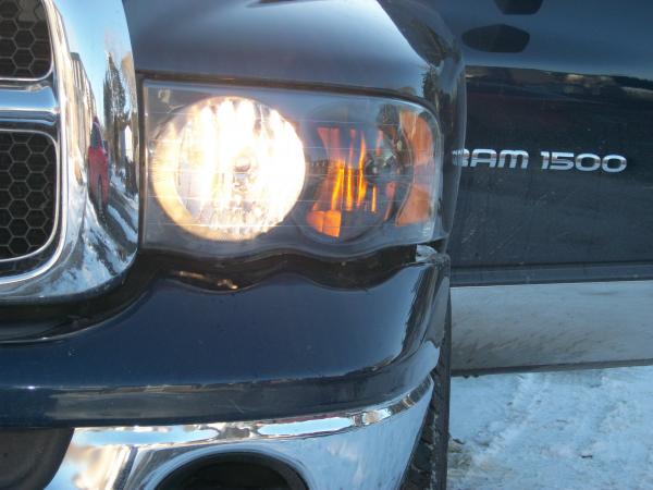 after painting the head lights 2