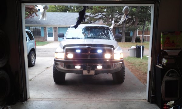 all lite up