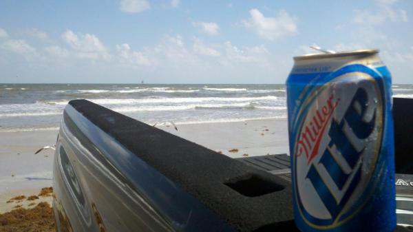 at the beach