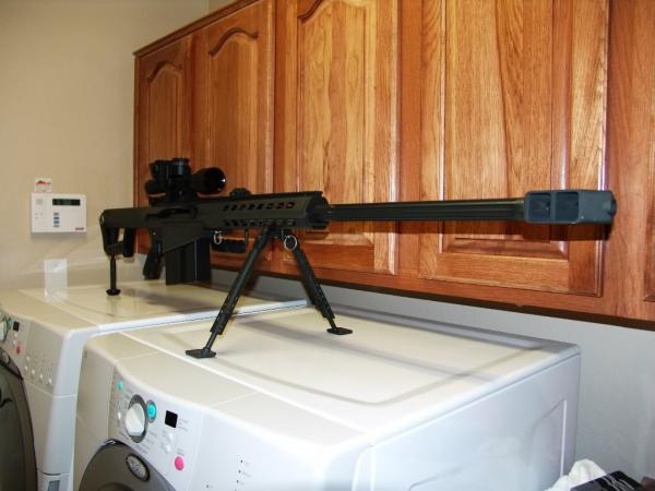 Barrett M107
Not 9mm but impressive.