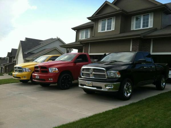 Black is my Dads, Red is my buddies, yellow is mine.