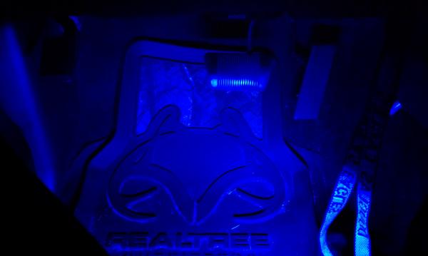 Blue LEDs on the floor