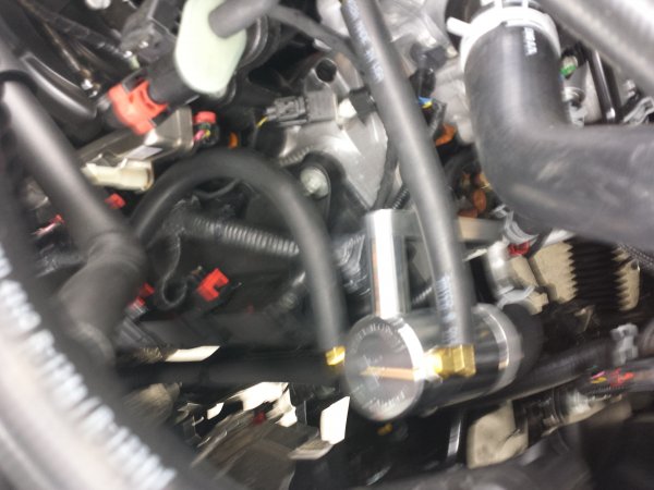 BT Catch can on at 24 miles. First mod!