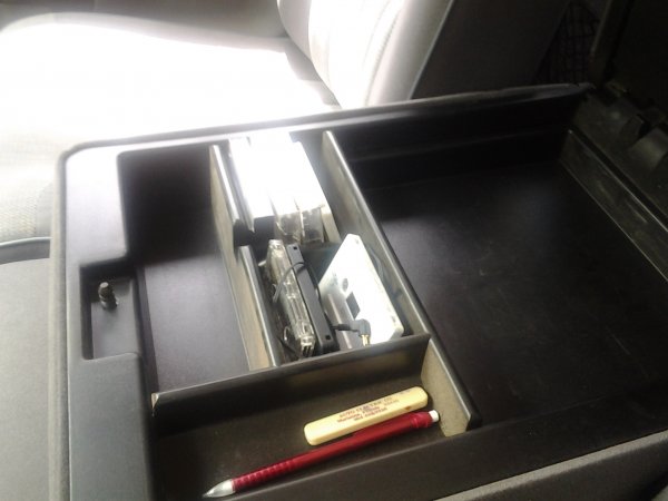 Center console contents
