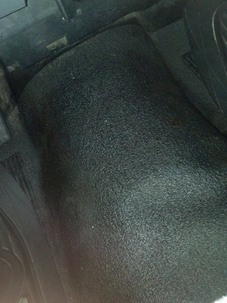 Clean bump in the center of the cab, whatever it's called. Took forever to get it as clean as it is now.