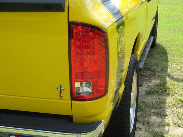 Close up of LED taillight