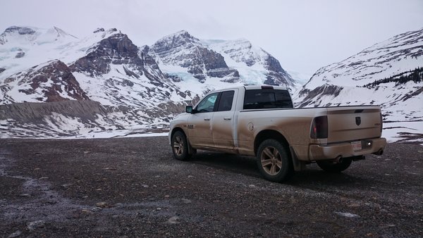 Columbia Icefield Glacier, Alberta, Canada. March 2015