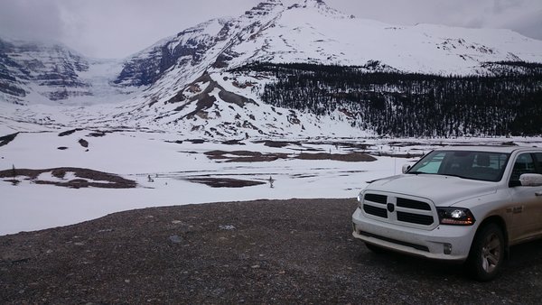 Columbia Icefield Glacier, Alberta, Canada. March 2015