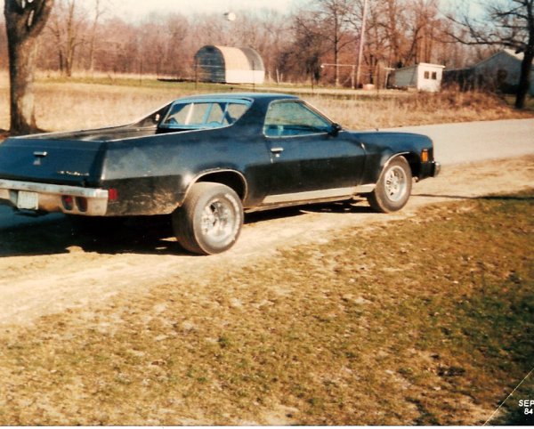 Dad's old El Camino. We rode in the back all the time as kids.