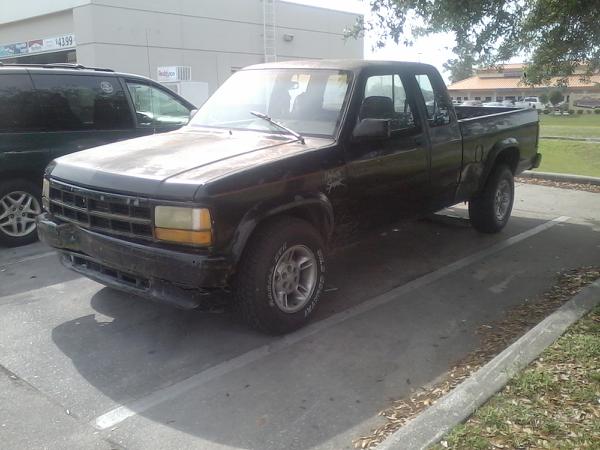 Dakota old '91 got from my older brother Tom for $350 was not runnin had sat.Fixed one wire...started...drove it couple months then it got sold.