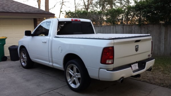 De-badged and put the bed cover on to see if i want to keep it.