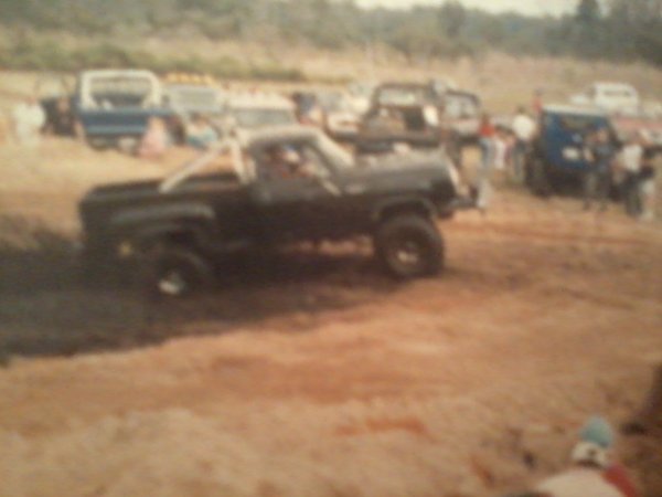 Dodge old bogg pic...me in my '79 stepside "Warlock" early eighties.