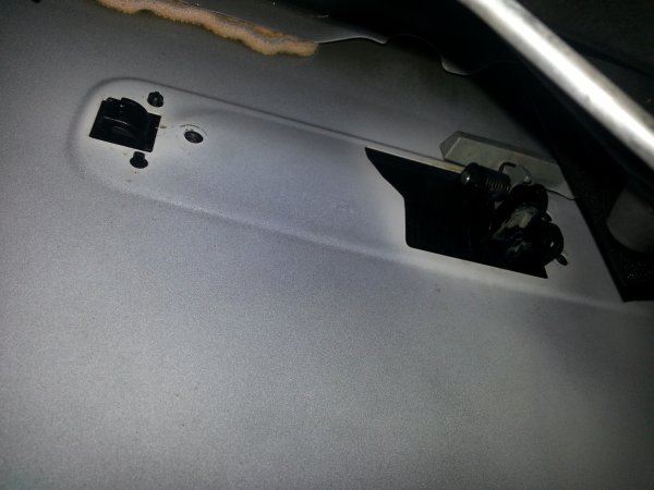 Door handle removed