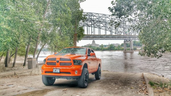 Down by the Missouri River after the lift