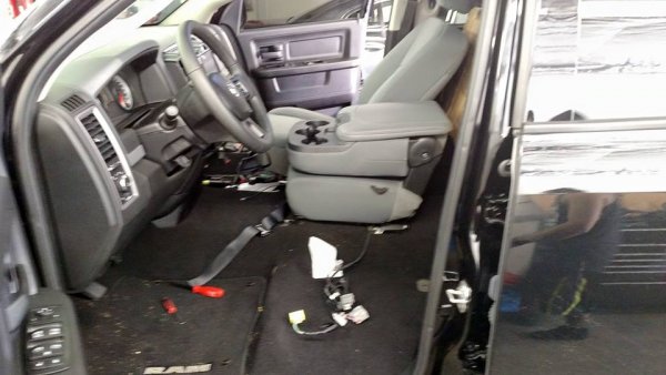 Driver's seat out