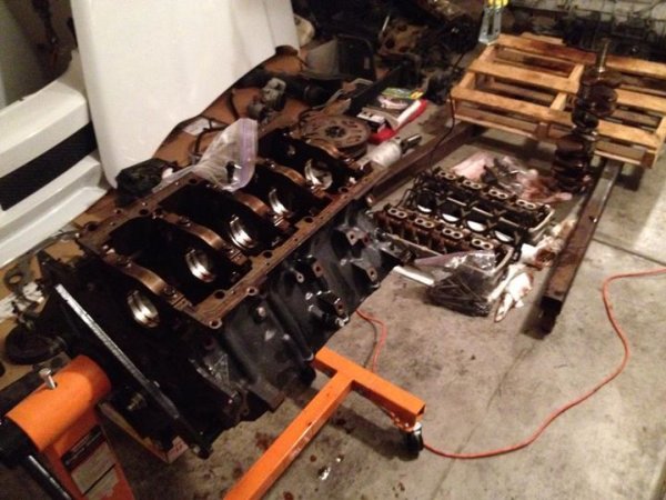 Engine disassembled