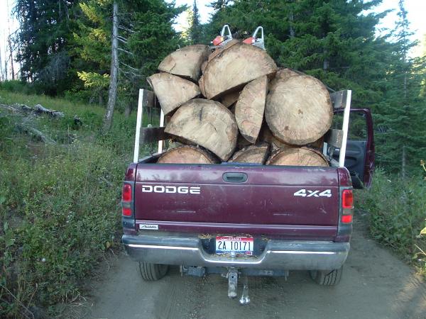 Fat load of Firewood. (1.5 Cords of Red Fir)