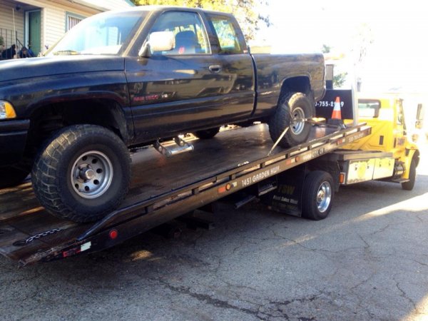 Getting her towed to my new house