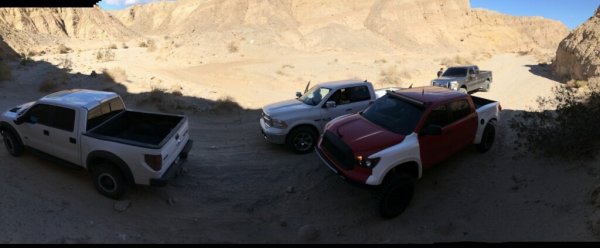 Halloween 2014 Ocotillo Wells. My truck was able to go through this wash abd keep up with the others without four wheel drive.