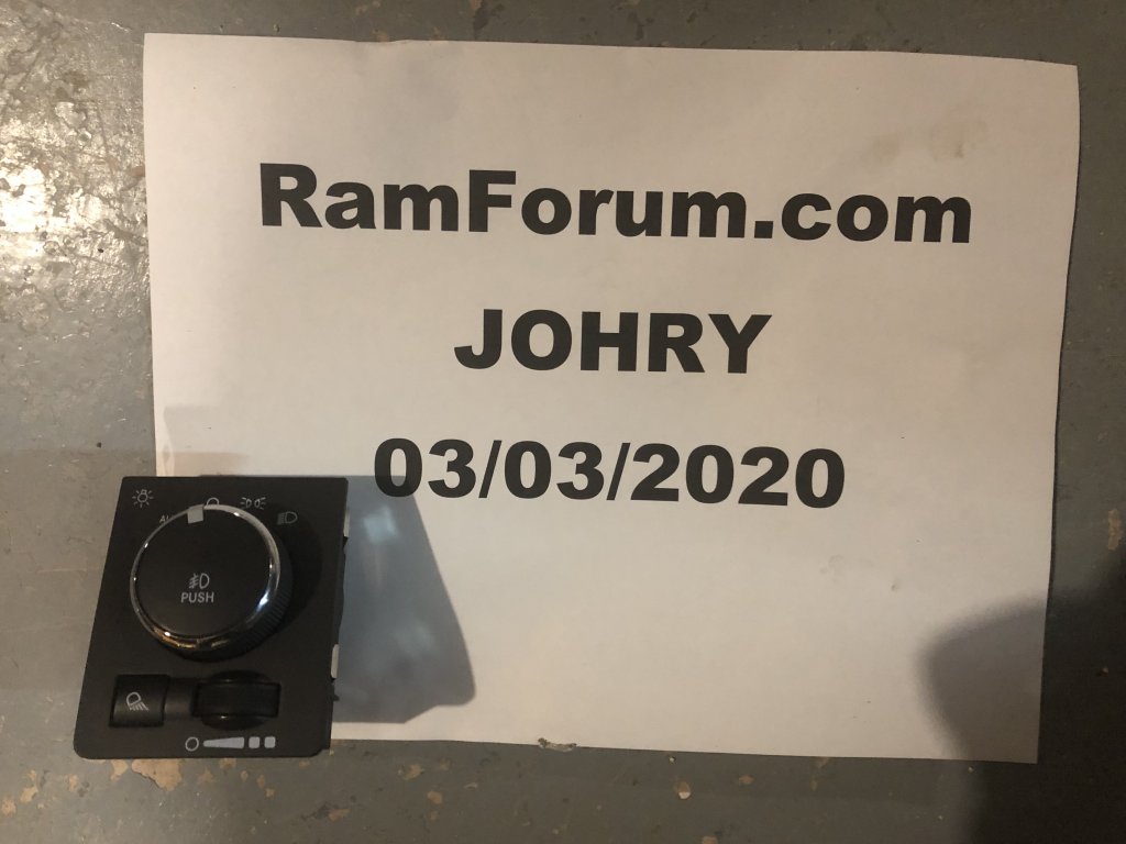 Headlight Switch W-Fog