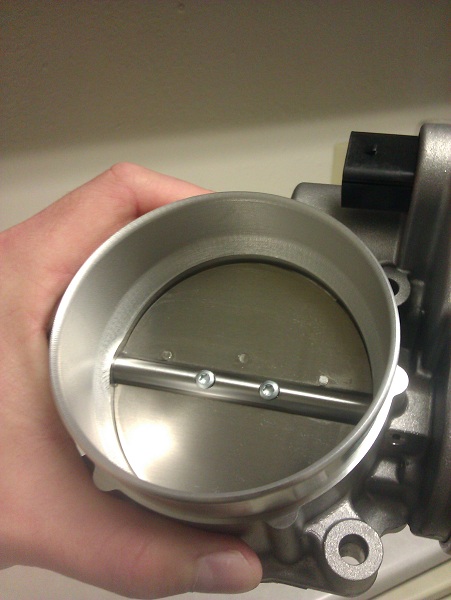 Here you can see where the material was removed during porting