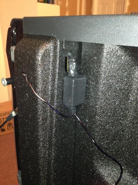 I redneck shrink wrapped (electrical tape) the control box and attached to the back of the bed pillar with twomsidednautomotive tape