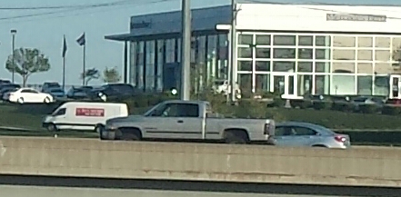 I was spotted by a friend on my way to work. Beautiful picture!