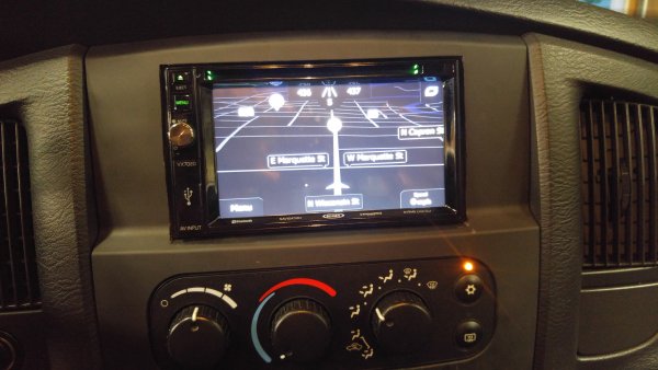 Installed a double din GPS Stereo