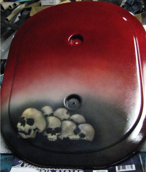 Intake cover custom airbrushed by myself