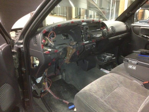 Interior torn apart