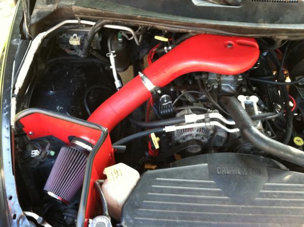 K&N Intake painted red