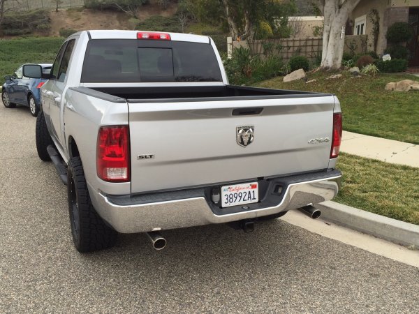 Magnaflow with Dual tailpipes before swapping to the single