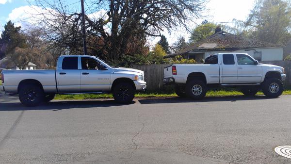 Mine and a buddy's truck