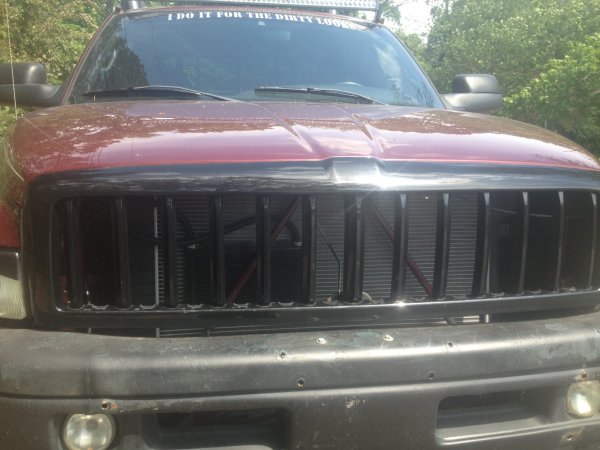 modifie TD grill, and a shot of the B&M trans cooler