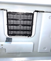 Mopar Exhauster Vent Pt No. 68323649AB Interior Side Installed And Sealed