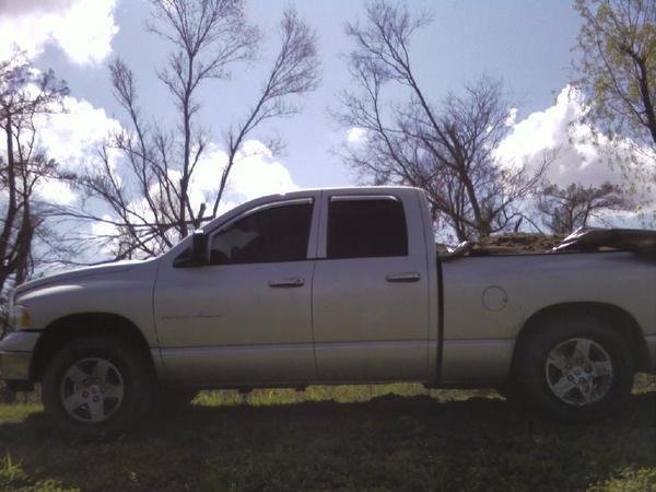 my 2005 dodge ram squatting in the rear