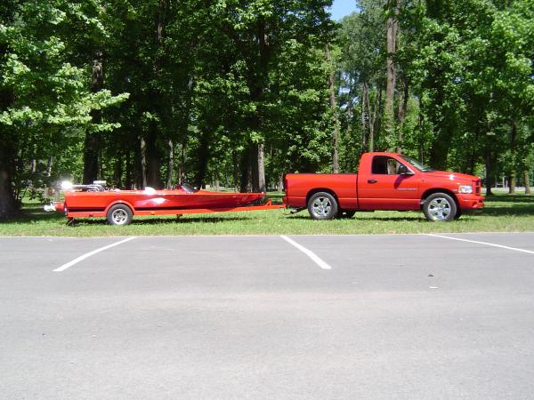 My BBO powered jet boat.