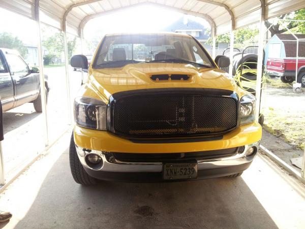 New grille being installed