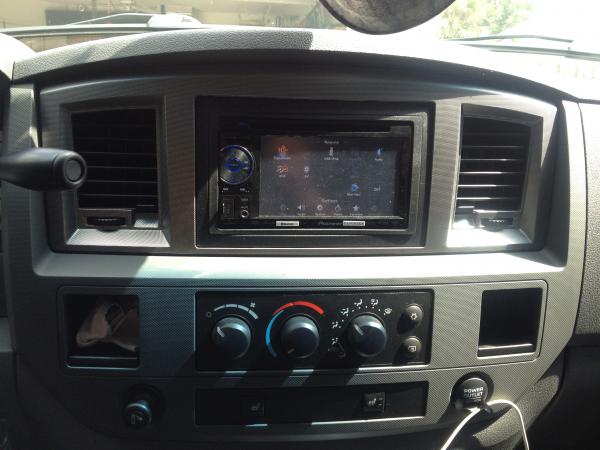 new pioneer 3400BH, and new OEM navigation bezel.
