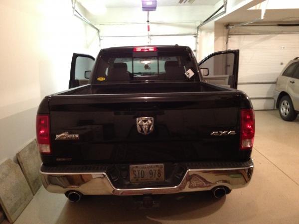 New Rockford sticker and Line X just put on and New brake light in tow Hitch