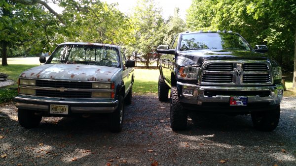 Next to a 1989 Chevy 2500