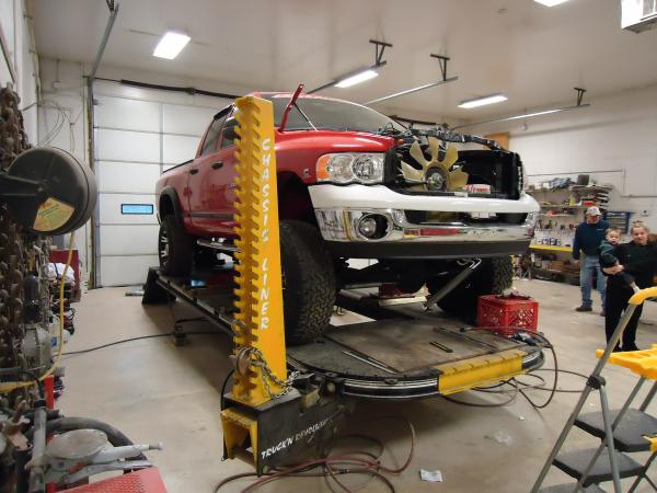 on the frame rack