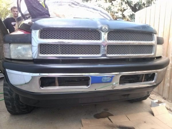 Painted my bumper plastics black and shined up the chrome.