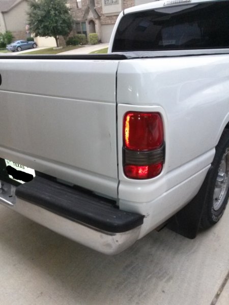Painted tail lights.
