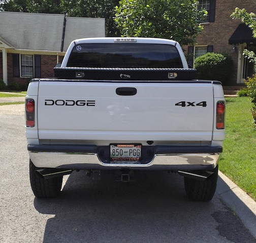 Painted the molding on the tail lights white.