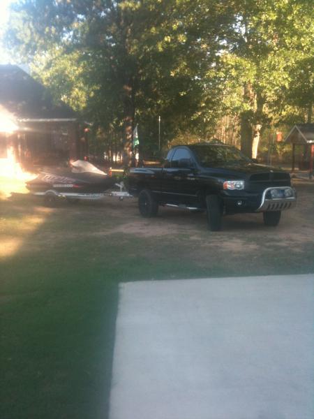 pic with the ski, new cb setup also with 4 pa speakers hooked up to a 1600 watt amp